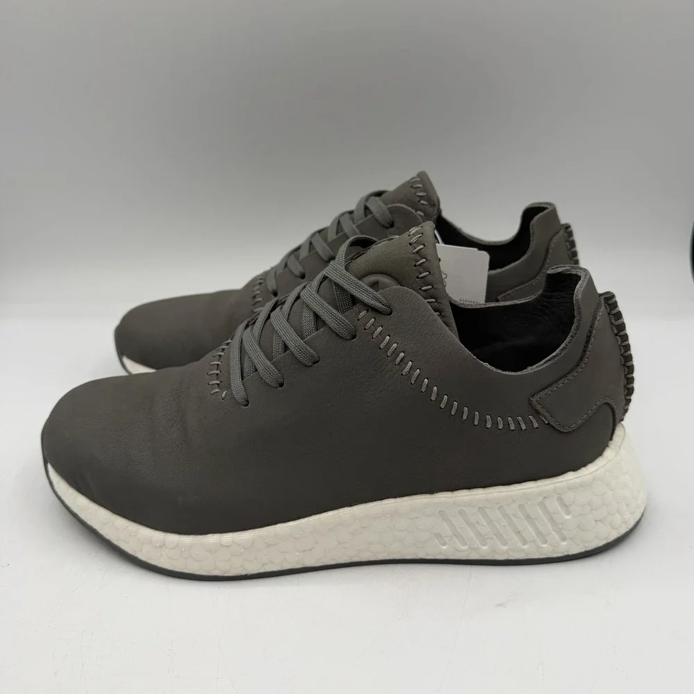 Adidas Wings & Horns WH NMD_R2 Shoes Mens 11 Ash Grey Leather‎ Sneakers BB3117